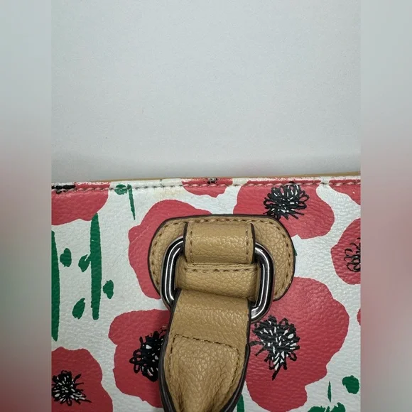 Tignanello Strawberry Poppy Medium Handbag Tote Bag Purse - Picture 4 of 16